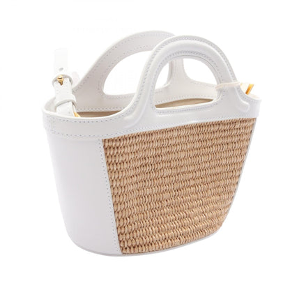 マルニ TROPICALIA BAG Micro レザー ラフィア 2wayバッグ