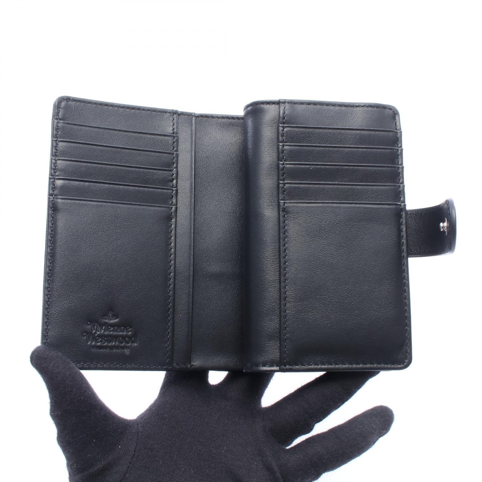 ヴィヴィアンウエストウッド ZIP CARD WALLET レザー二つ折り財布
