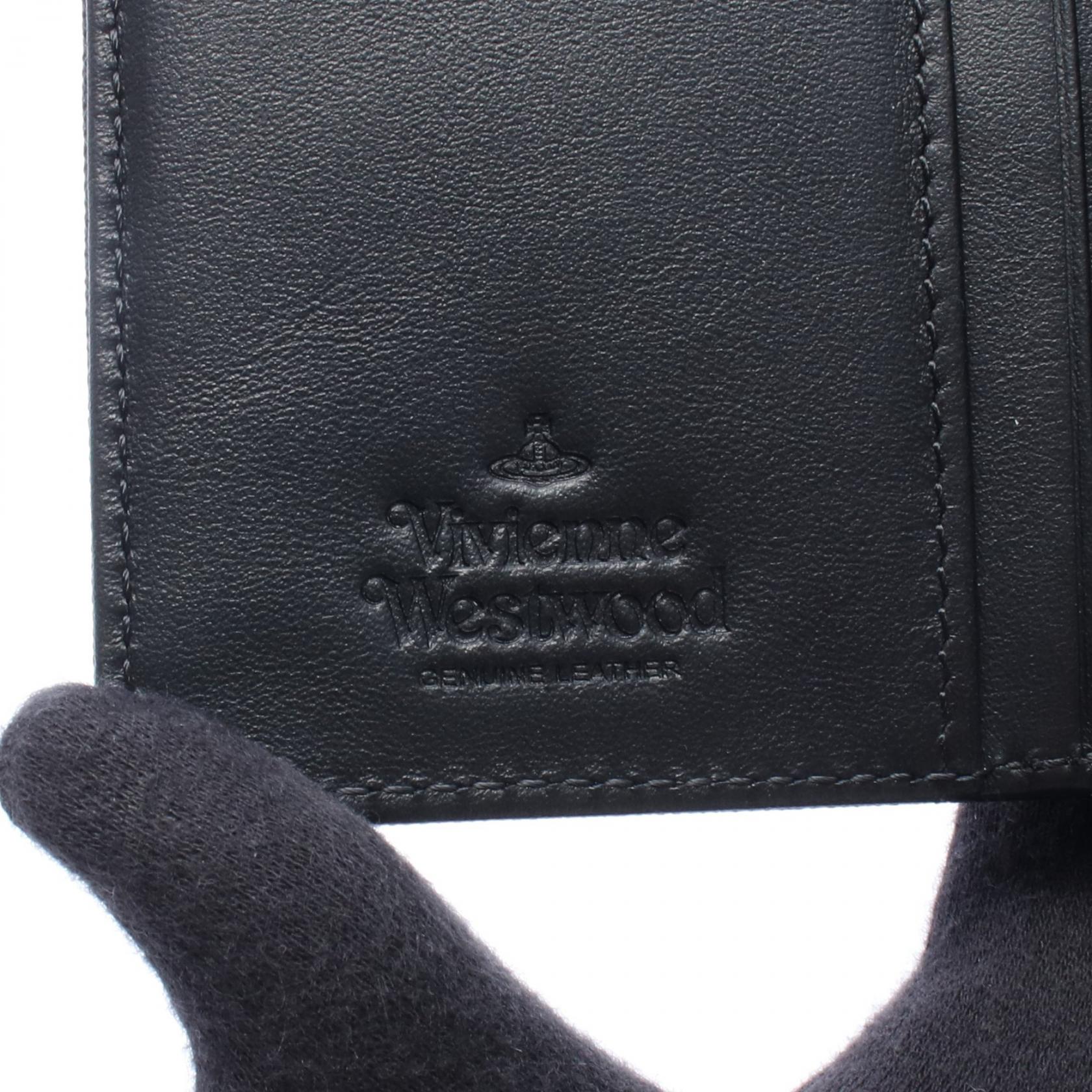 ヴィヴィアンウエストウッド ZIP CARD WALLET レザー二つ折り財布