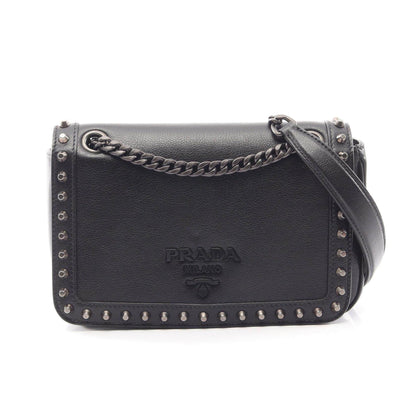 プラダ GLACE'CALF レザーショルダーバッグ
