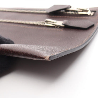 エルメス ジップサック シェーブル 長財布