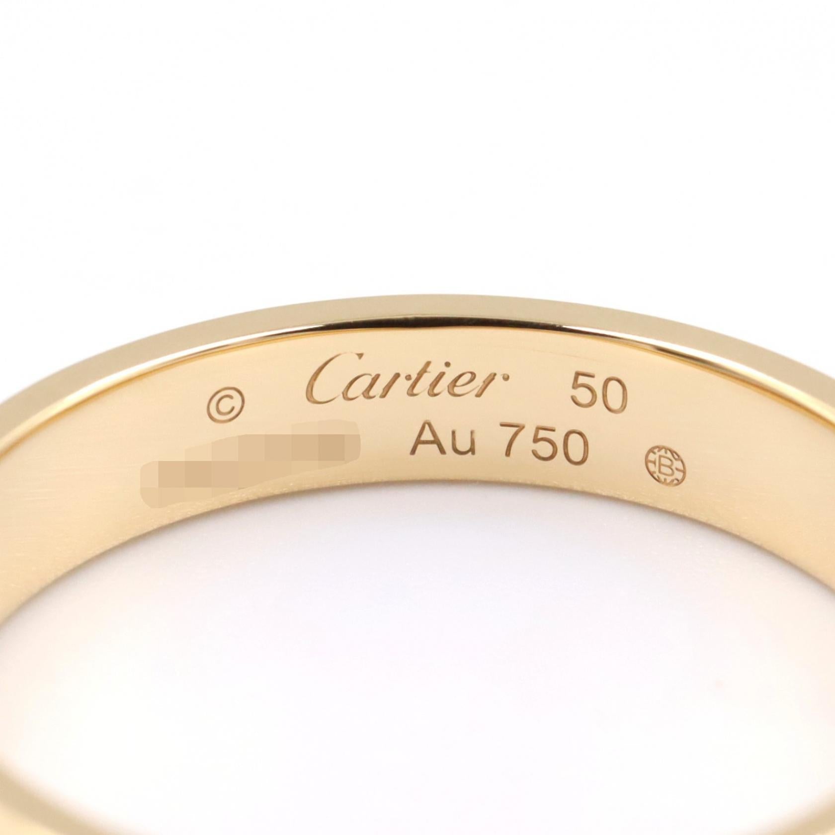 カルティエ ミニラブ Au750 リング 50号