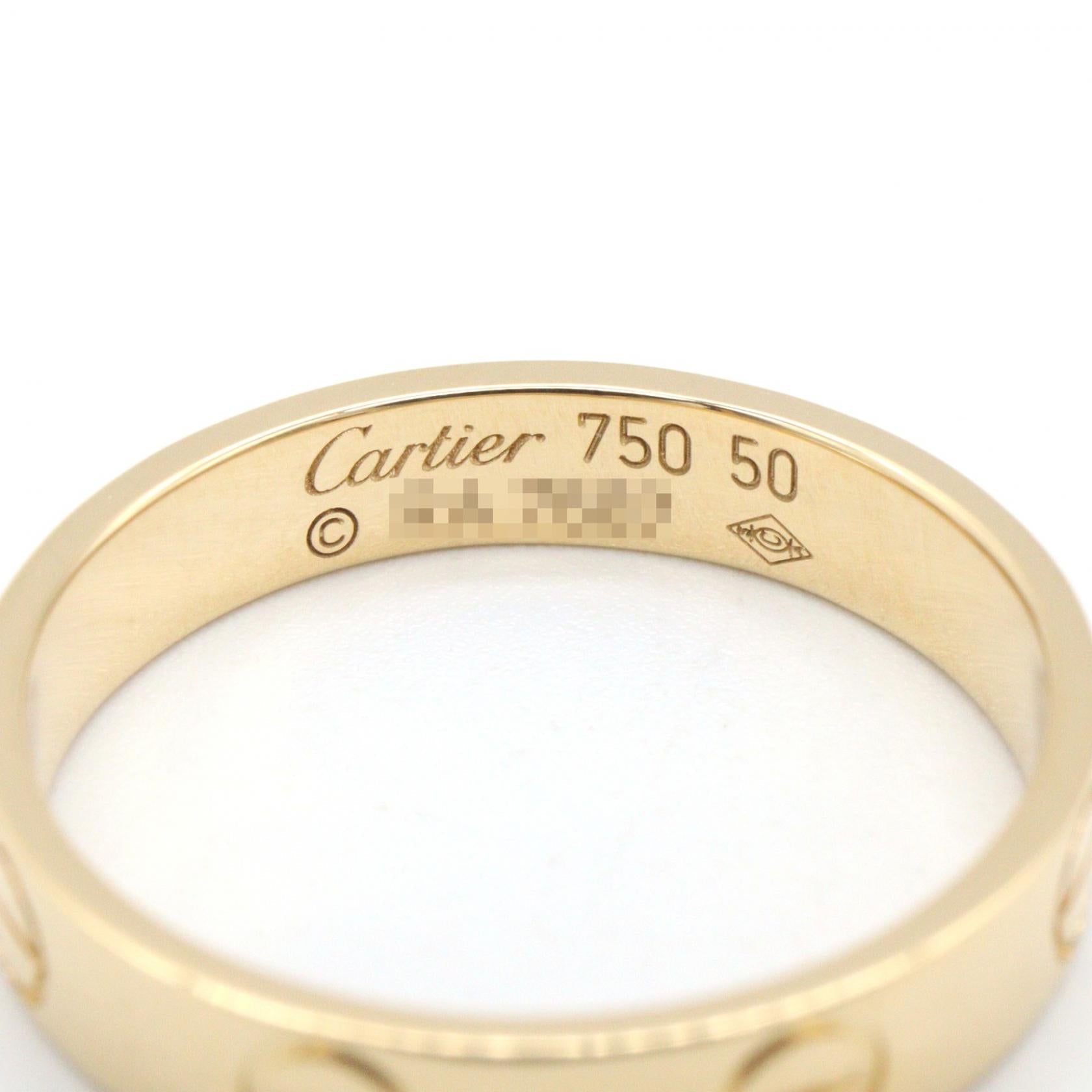 カルティエ ミニラブ Au750 リング 50号