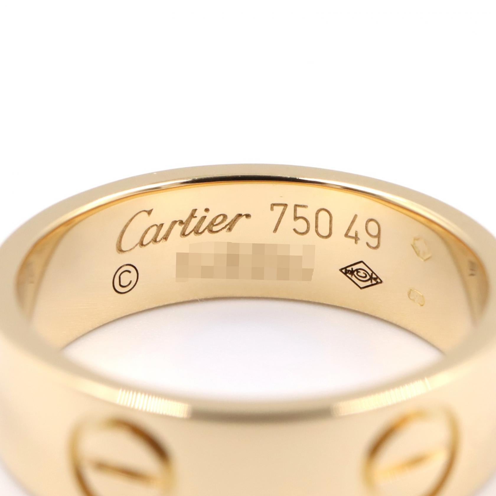 カルティエ ラブ Au750 リング 49号