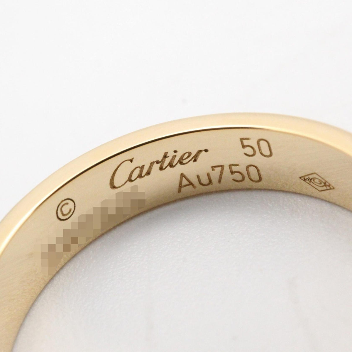 カルティエ ミニラブ Au750 リング 50号