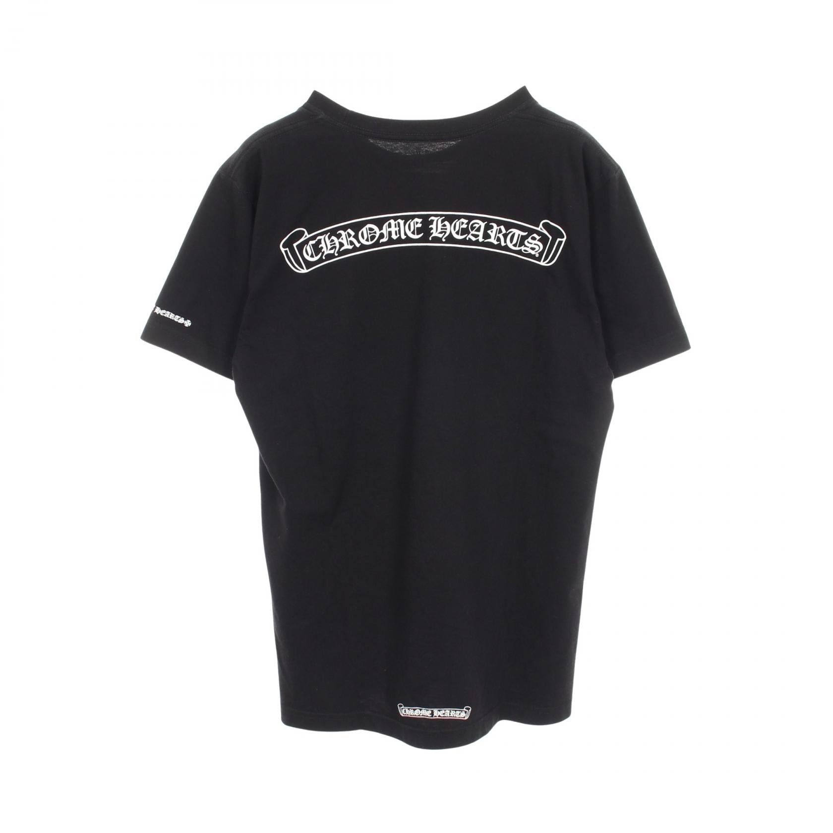 クロムハーツ スクロールラベル コットン 半袖Tシャツ