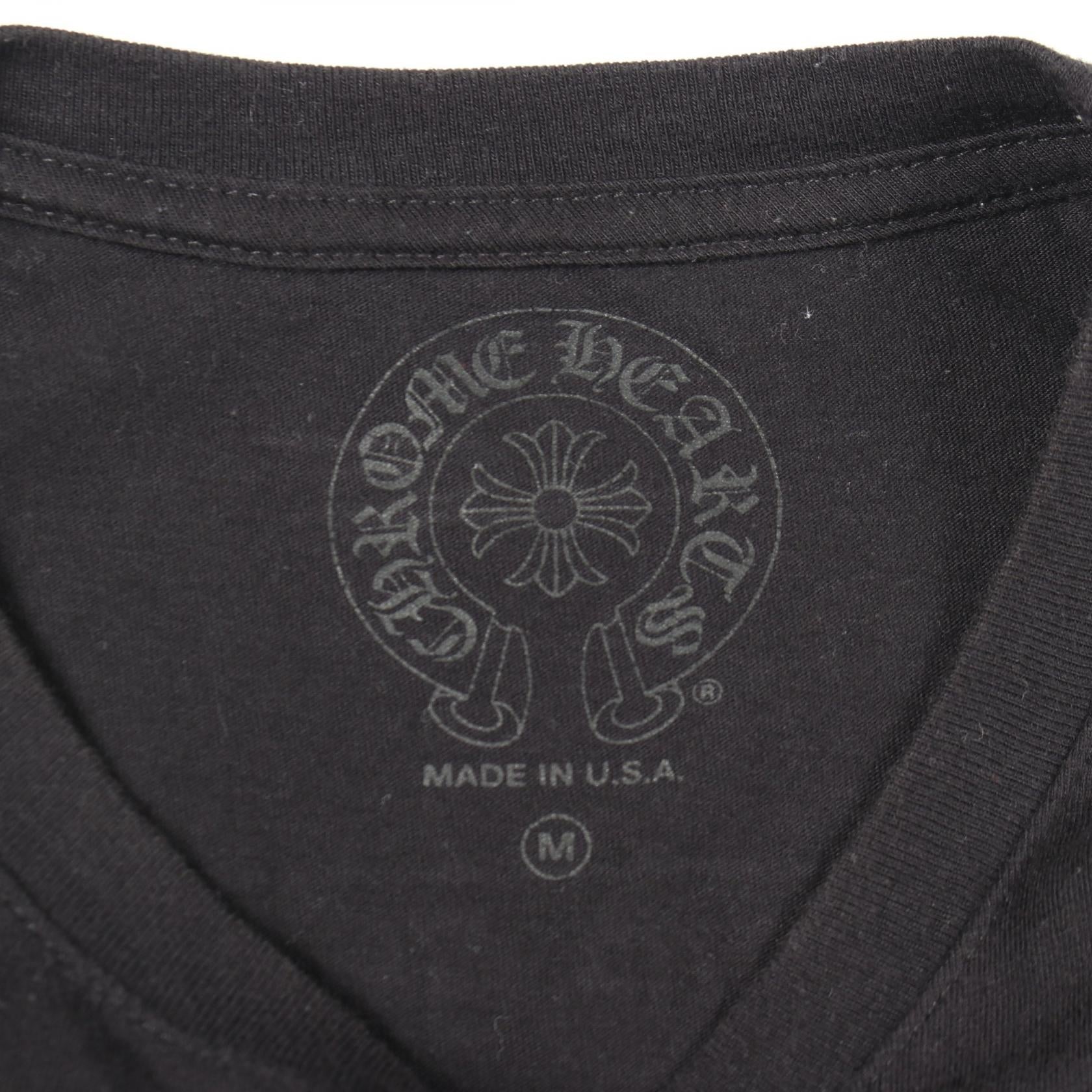 クロムハーツ スクロールラベル コットン 半袖Tシャツ