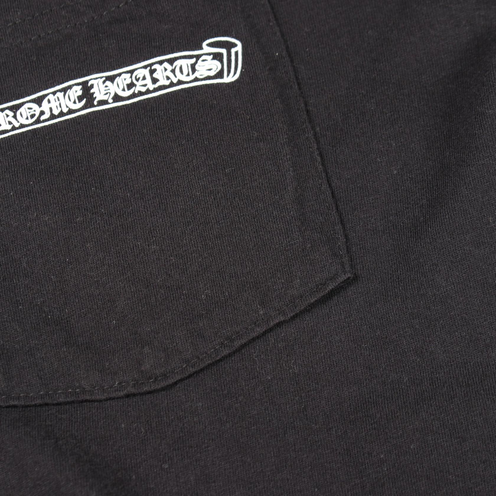 クロムハーツ スクロールラベル コットン 半袖Tシャツ