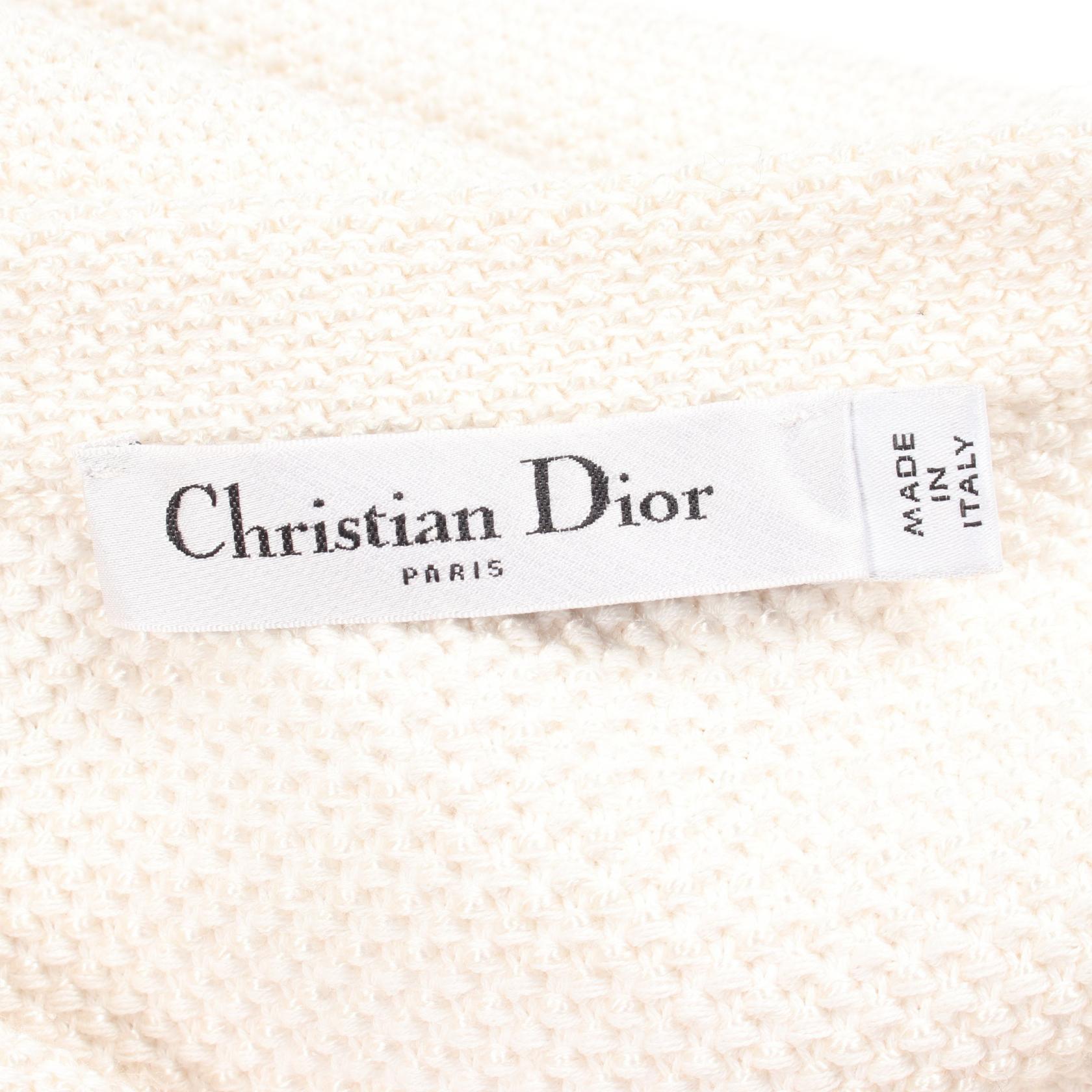 ディオール DIOR MARINIERE コットンシルクスカート