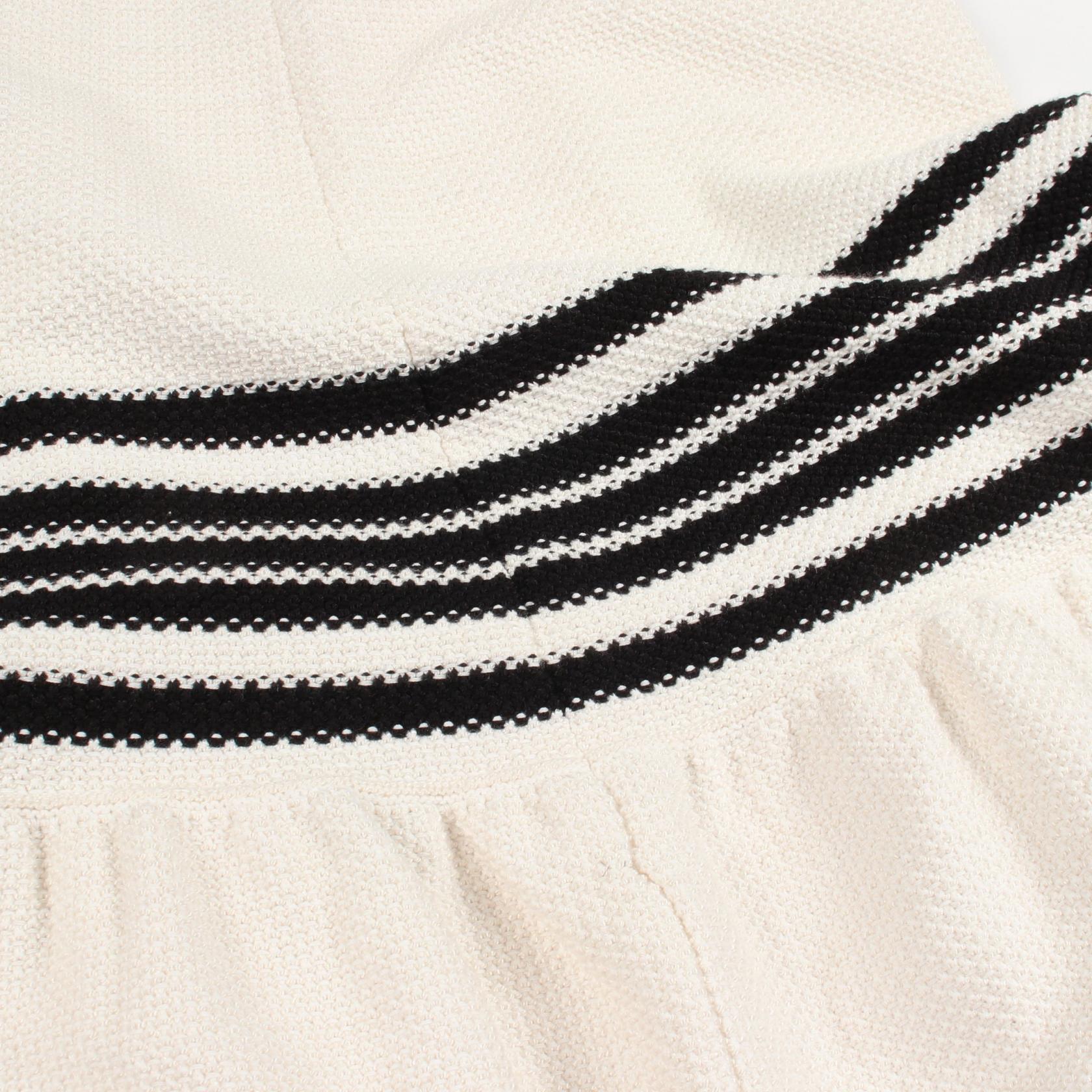 ディオール DIOR MARINIERE コットンシルクスカート