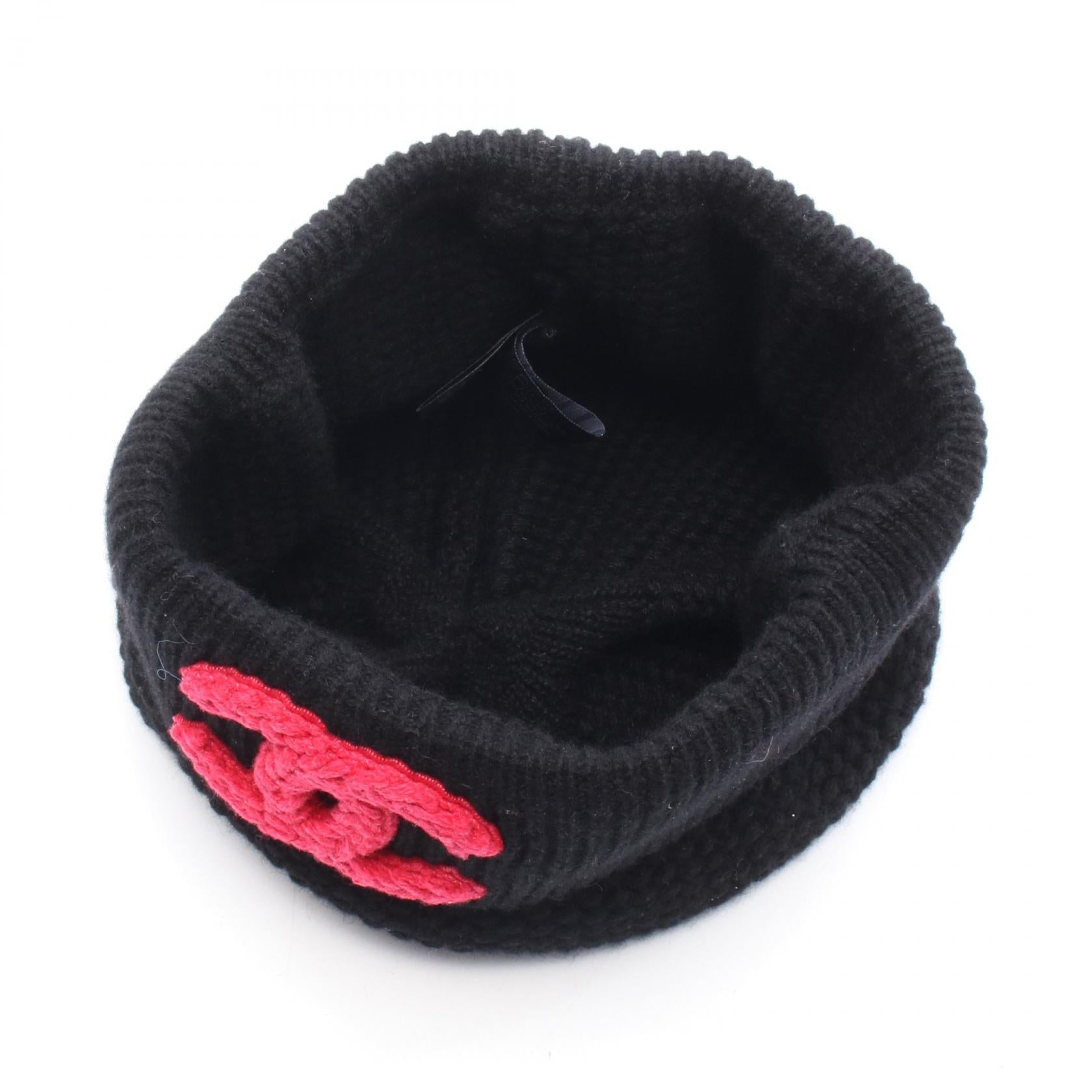 シャネル カシミヤニットキャップ