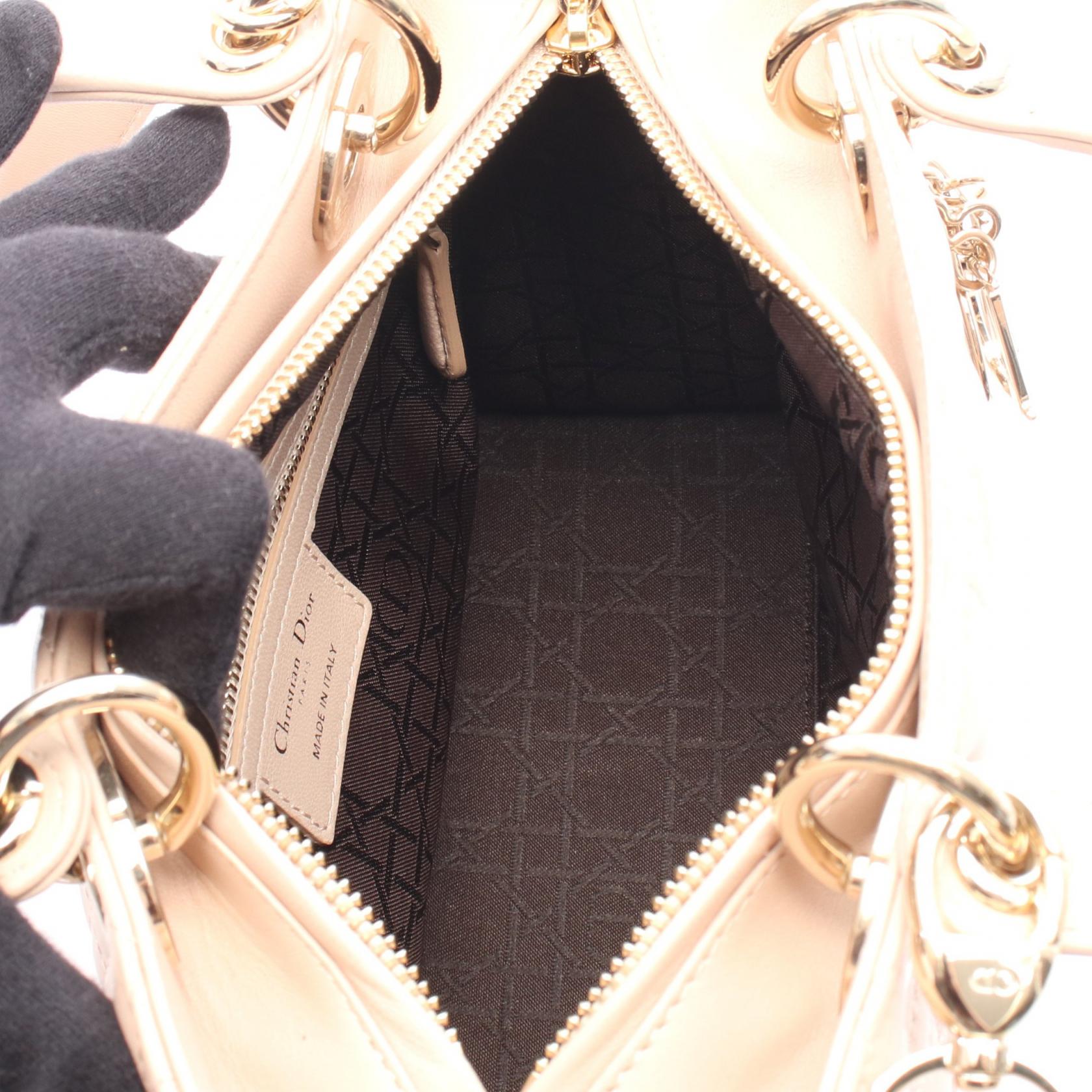 ディオール LADY DIOR レザー 2wayハンドバッグ