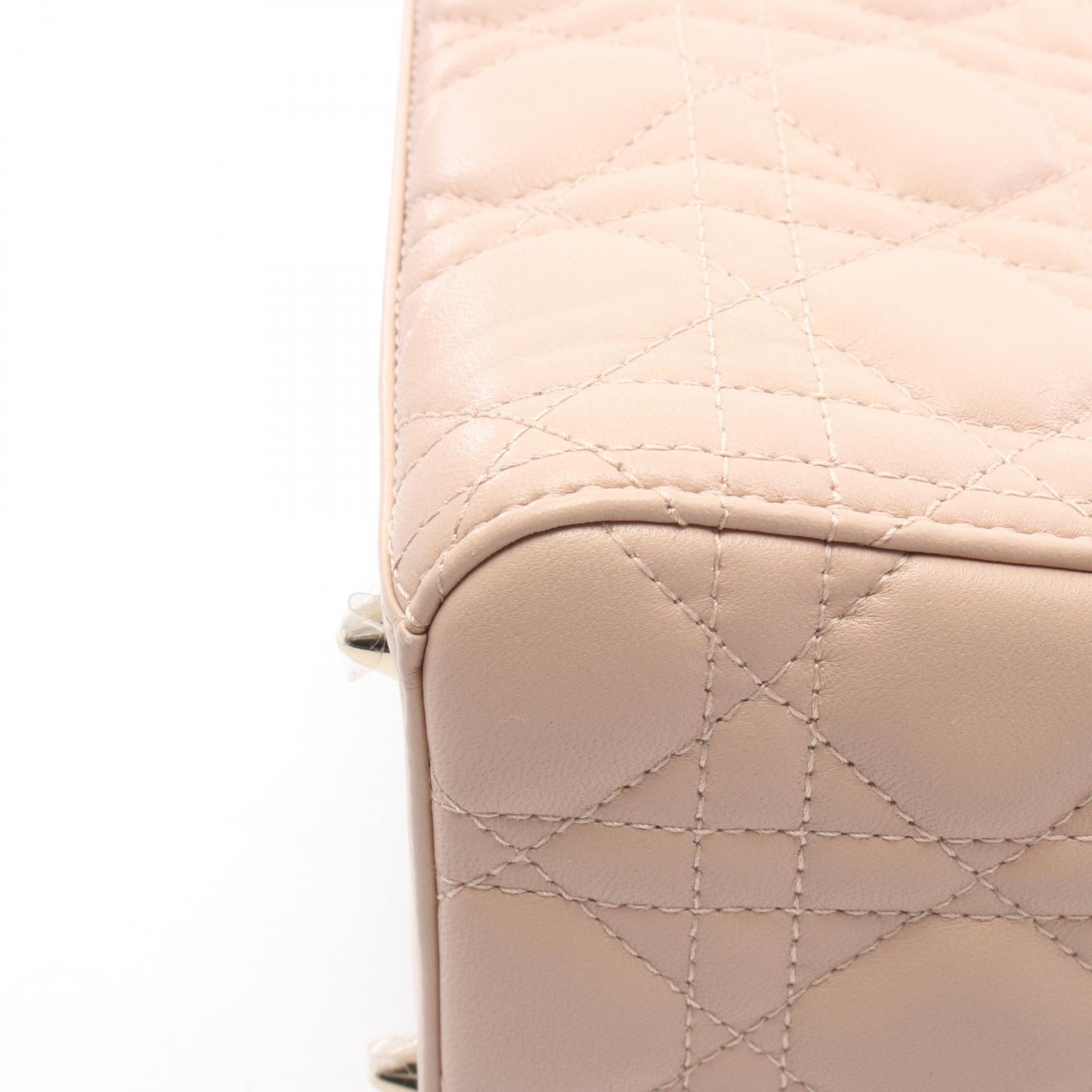 ディオール LADY DIOR レザー 2wayハンドバッグ