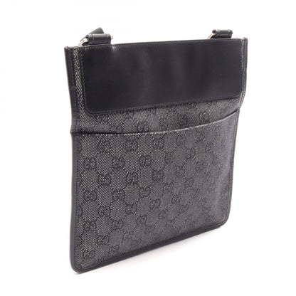 グッチ GGキャンバス レザー ショルダーバッグ