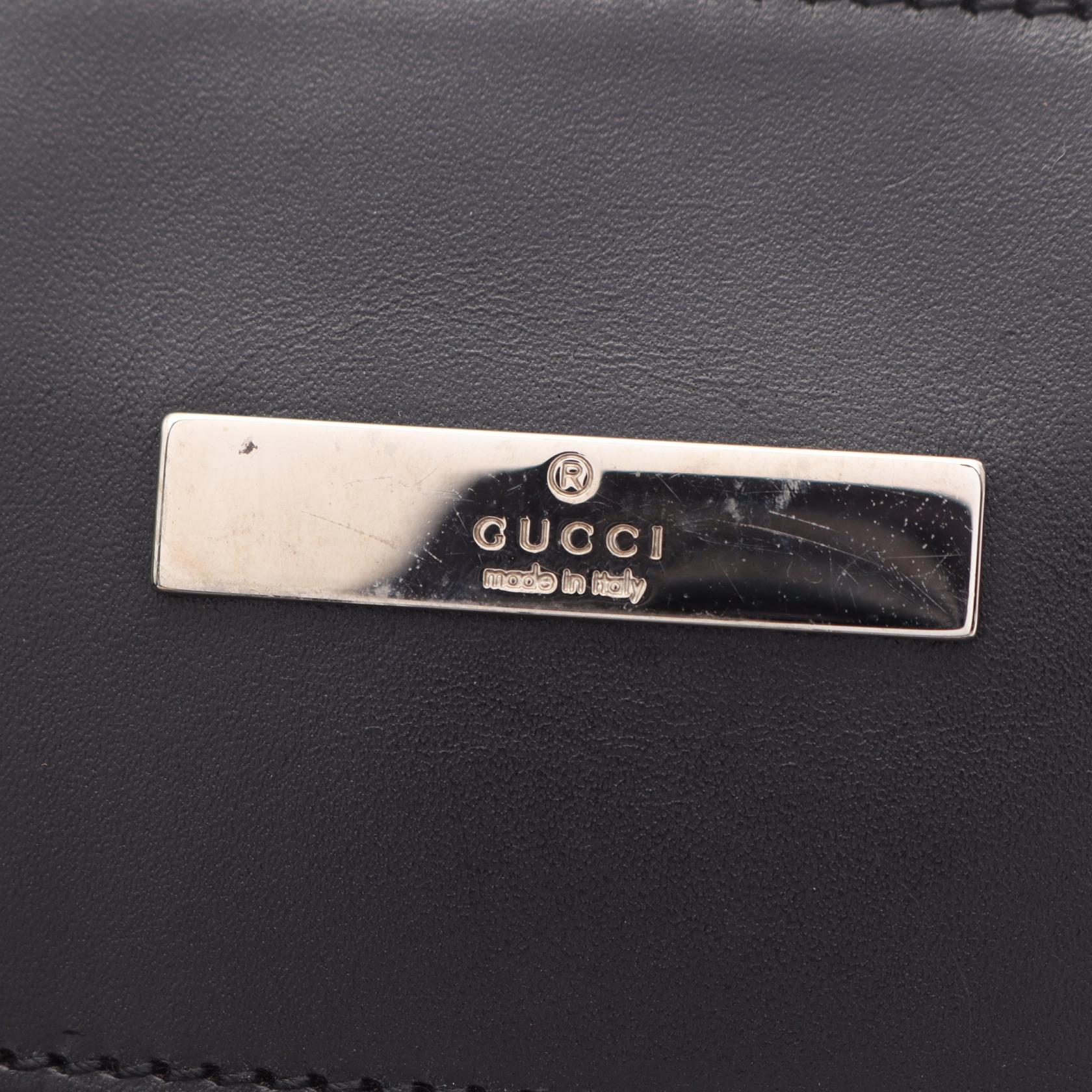 グッチ GGキャンバス レザー ショルダーバッグ