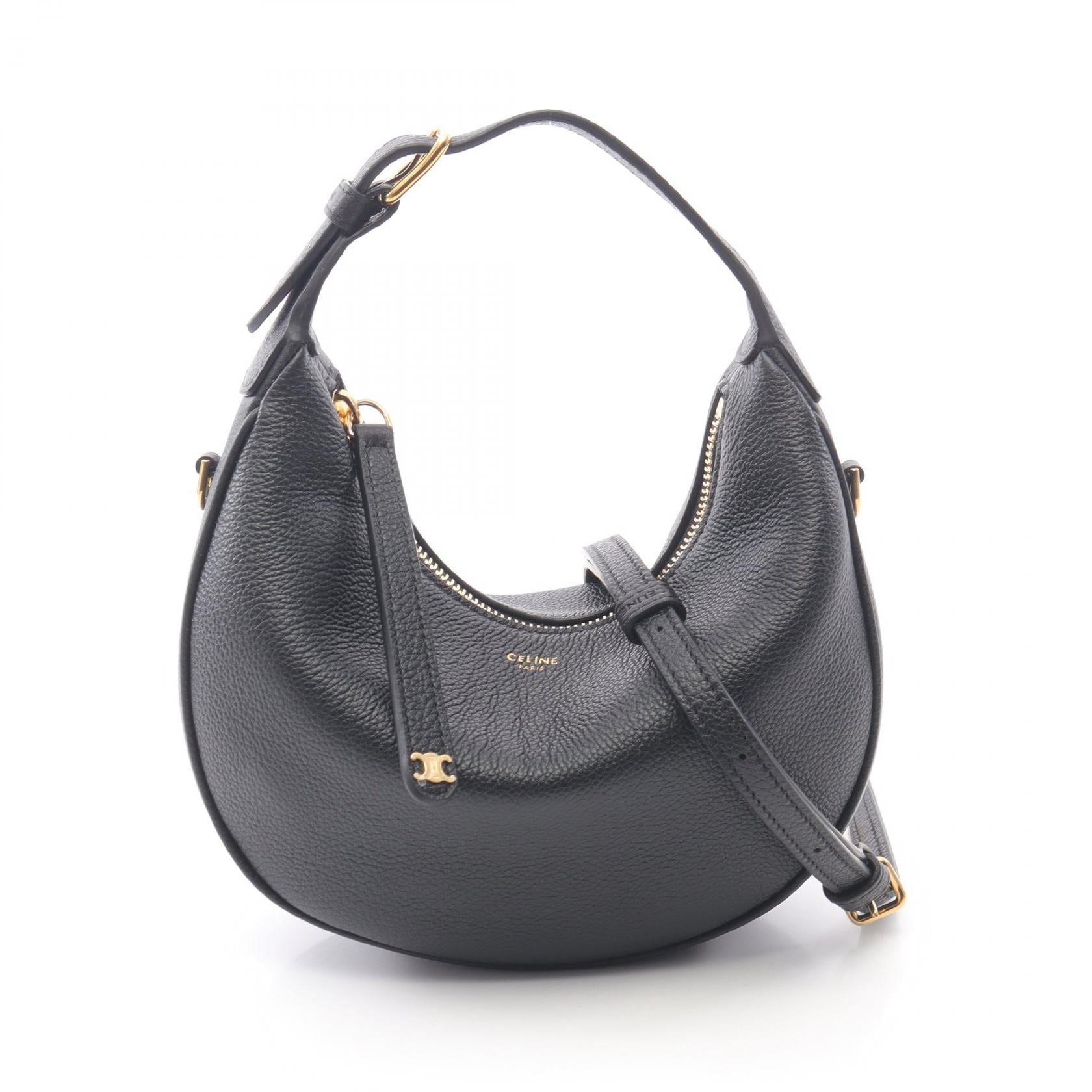 セリーヌ ティーンルルトリオンフ レザーハンドバッグ