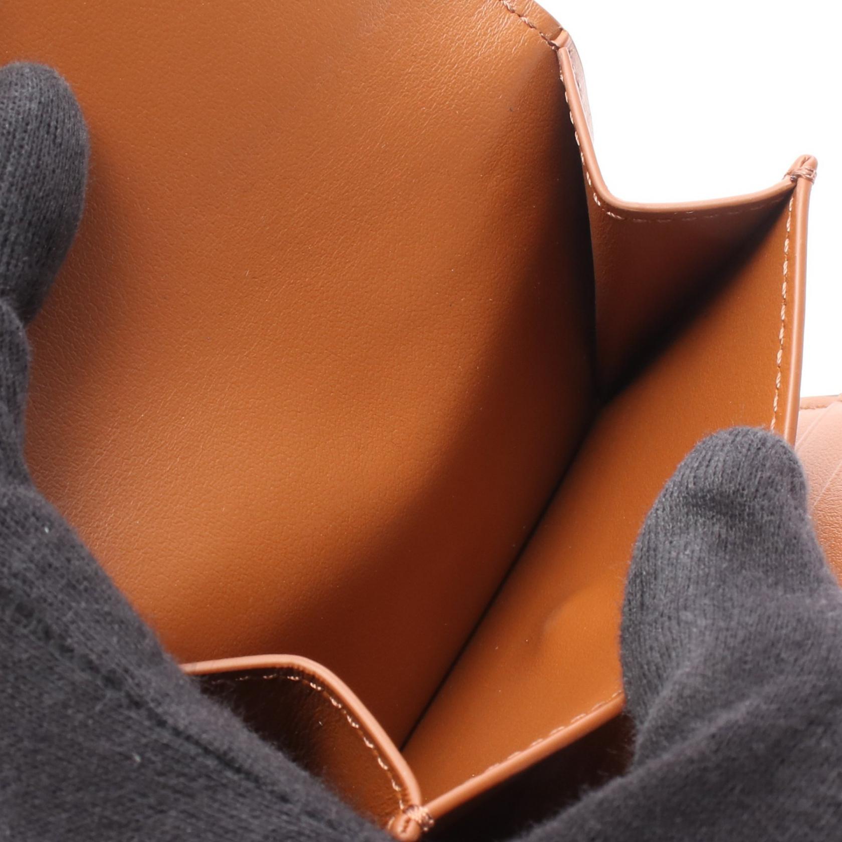 セリーヌ スモールフラップウォレット トリオンフ 三つ折り財布 レザー PVC