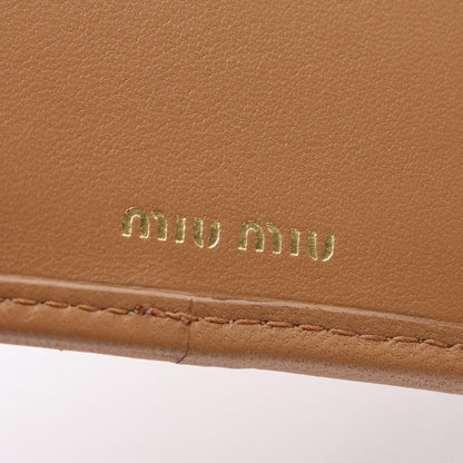 ミュウミュウ MATELASSE MIU レザー三つ折り財布