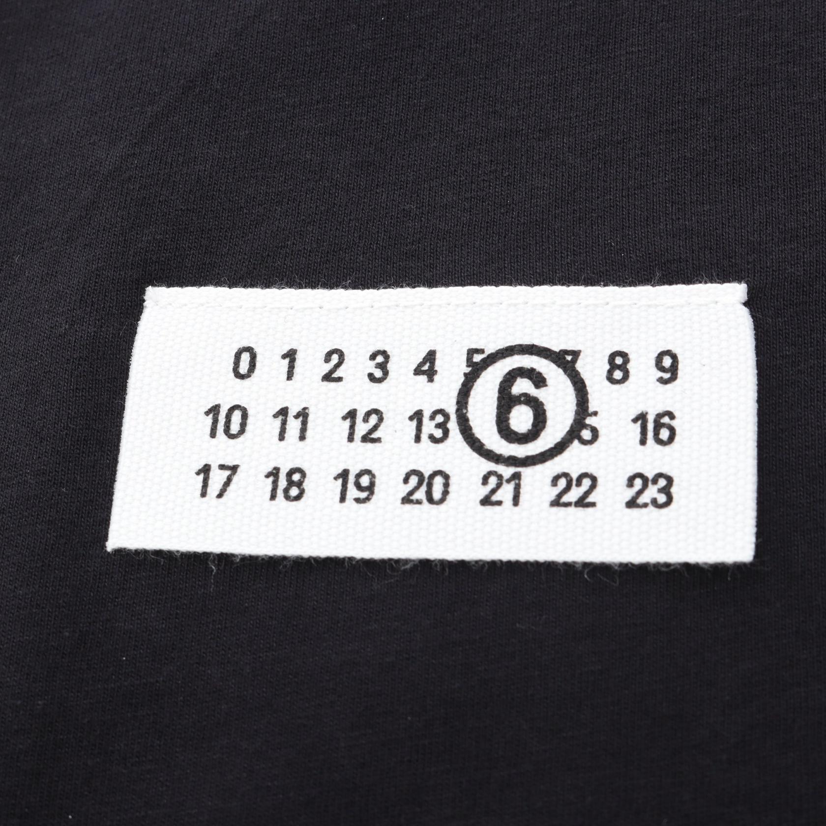 エムエムシックス ニューメリック ナンバリングロゴ コットン 半袖Tシャツ