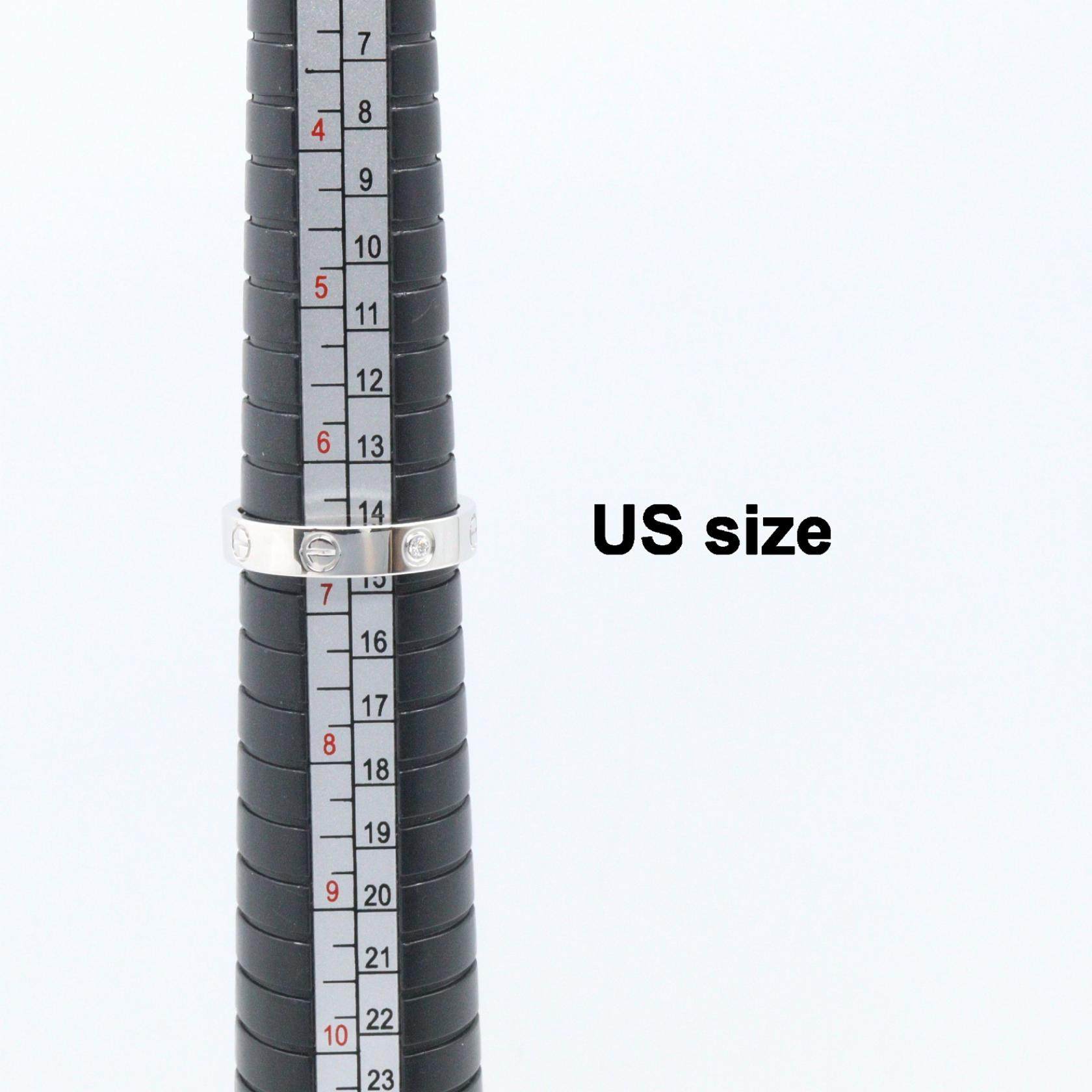 カルティエ ミニラブ Au750ホワイトゴールド ダイヤモンド リング 13号