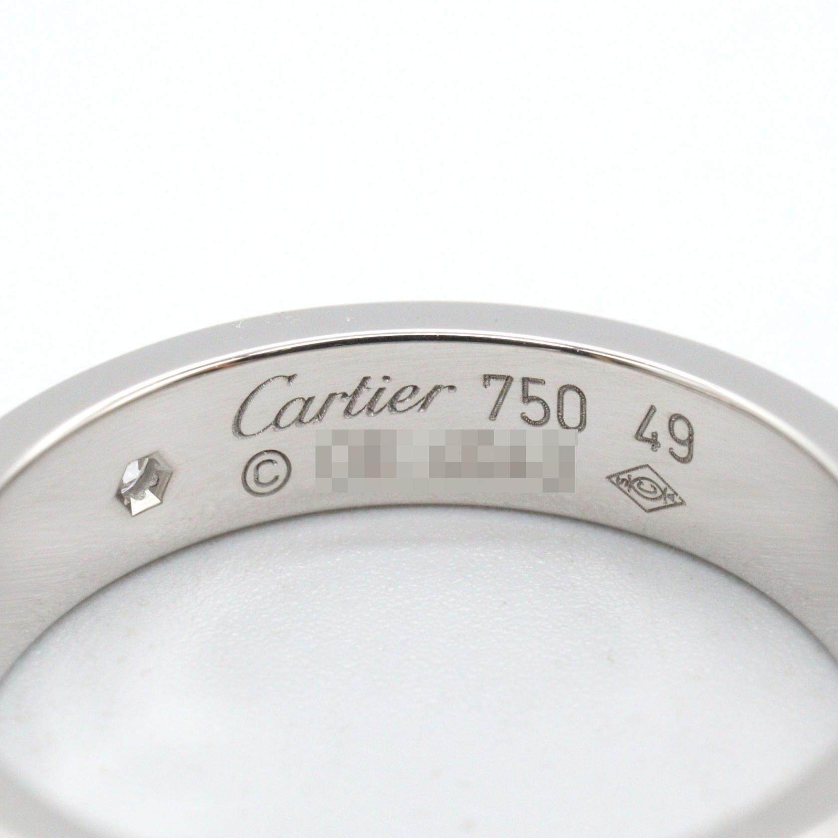 カルティエ ミニラブ Au750 ダイヤモンドリング 8号