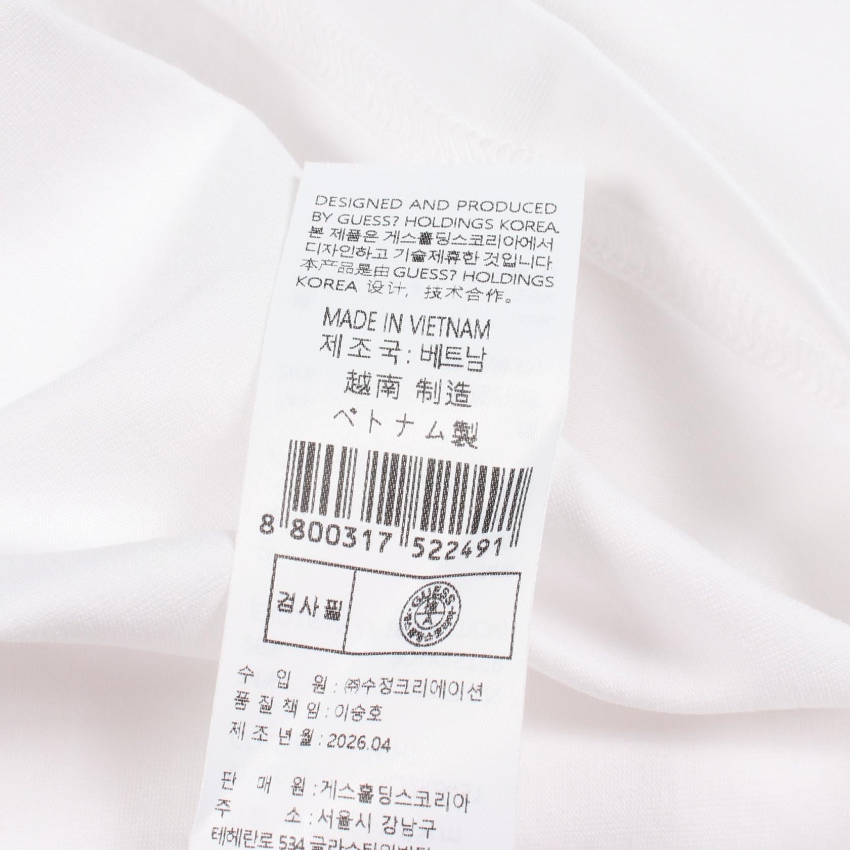ゲス コットン半袖Tシャツ
