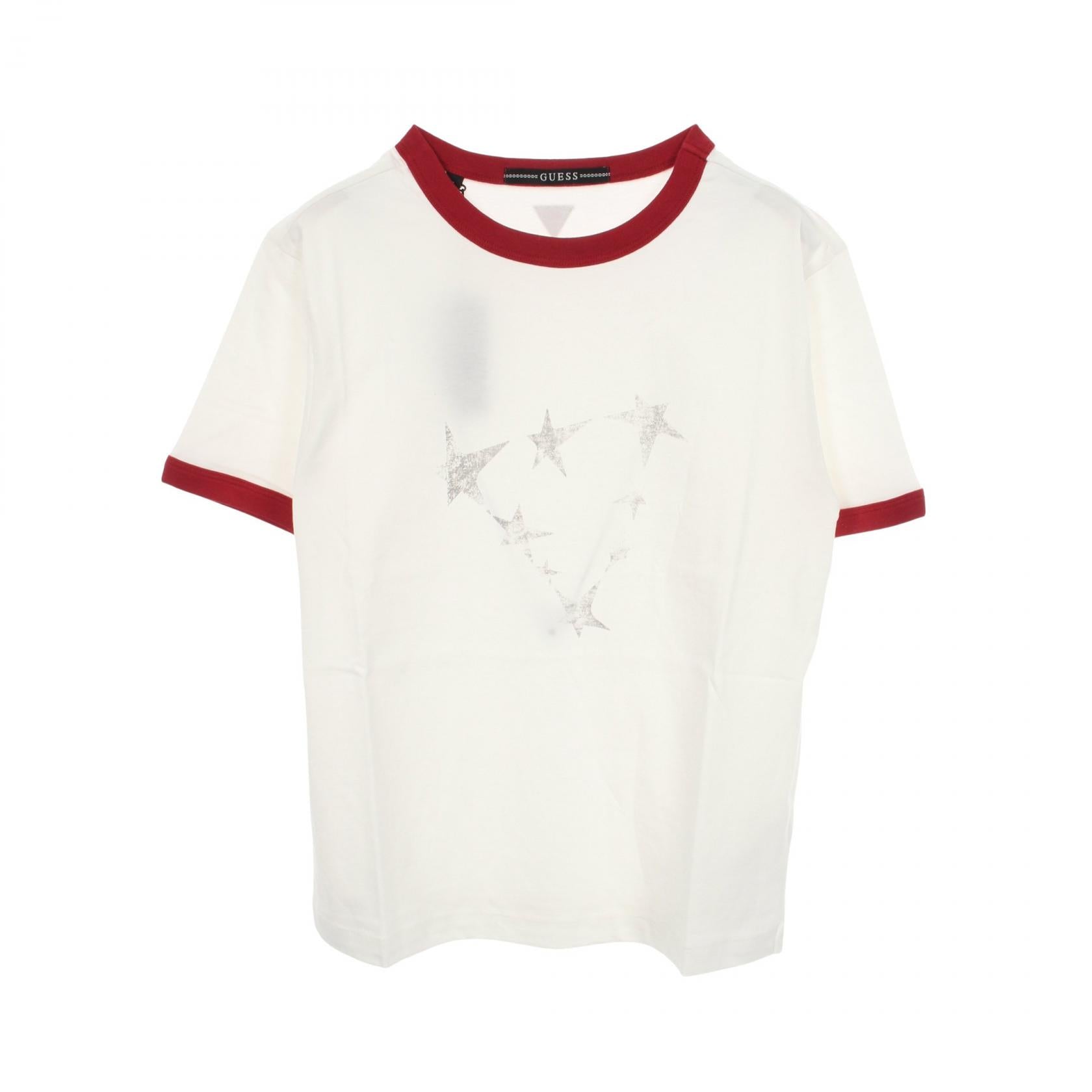 ゲス スターグラフィックロゴ コットンTシャツ