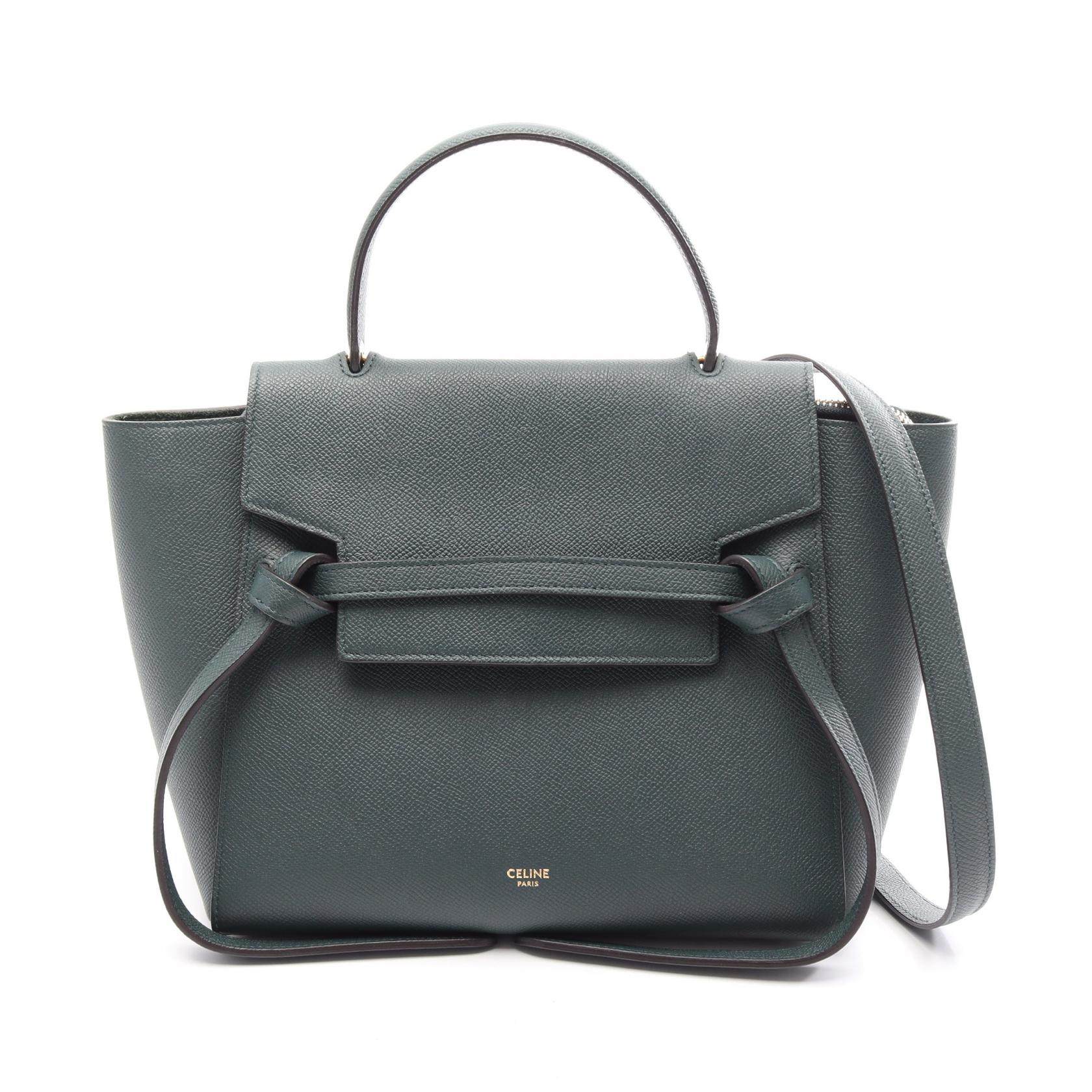 セリーヌ BELT BAG MICRO レザーハンドバッグ