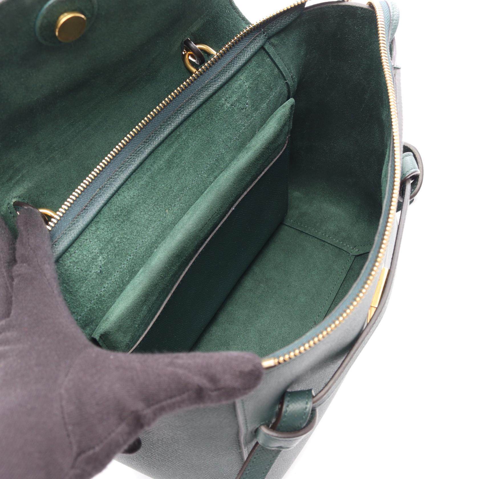 セリーヌ BELT BAG MICRO レザーハンドバッグ