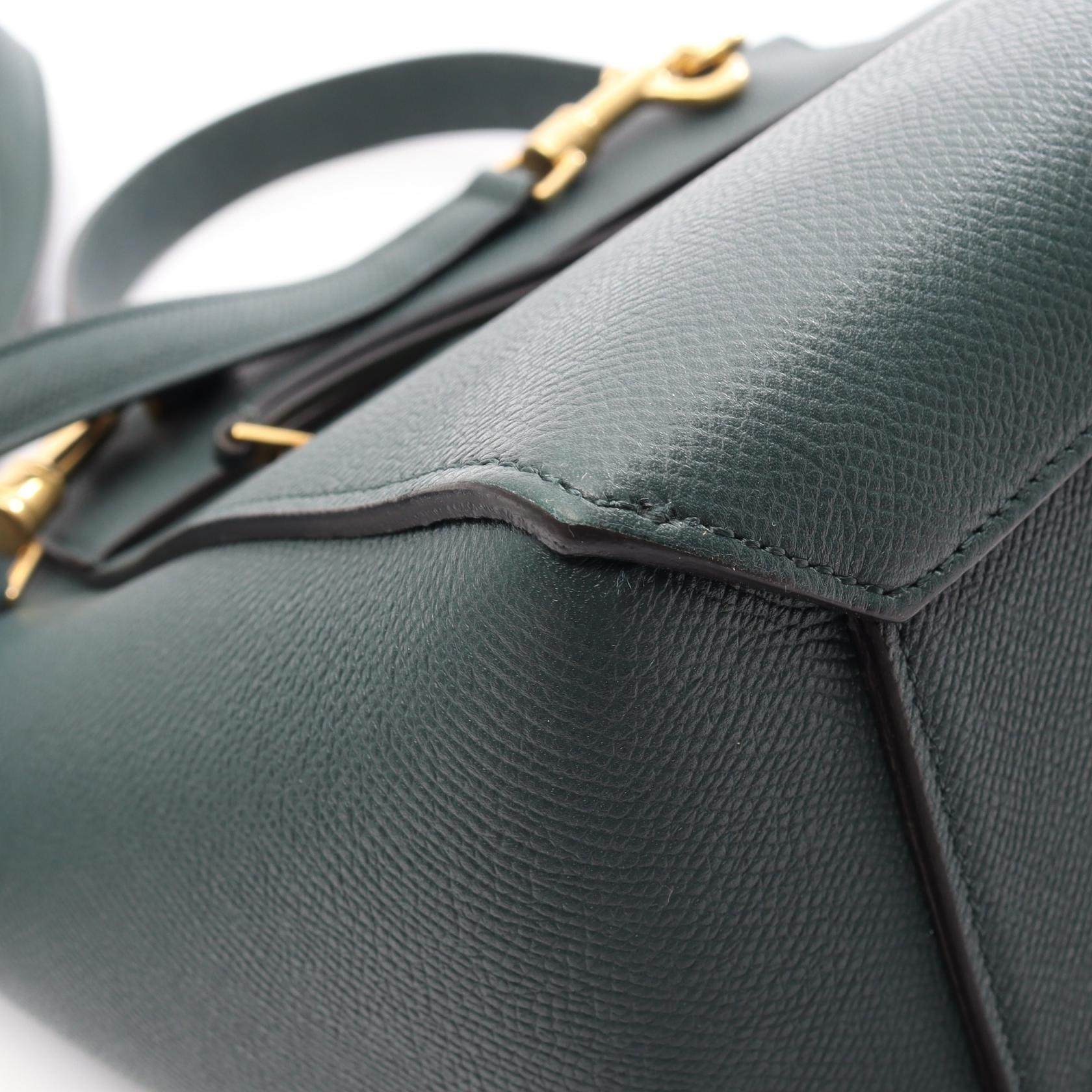 セリーヌ BELT BAG MICRO レザーハンドバッグ