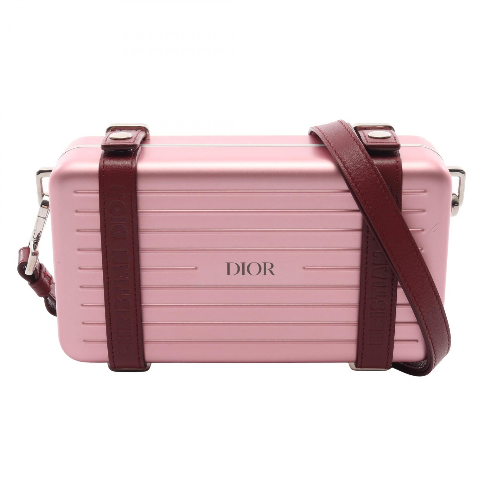 ディオール クリスチャンディオール RIMOWA アルミニウム レザー ショルダーバッグ