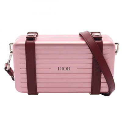 ディオール クリスチャンディオール RIMOWA アルミニウム レザー ショルダーバッグ