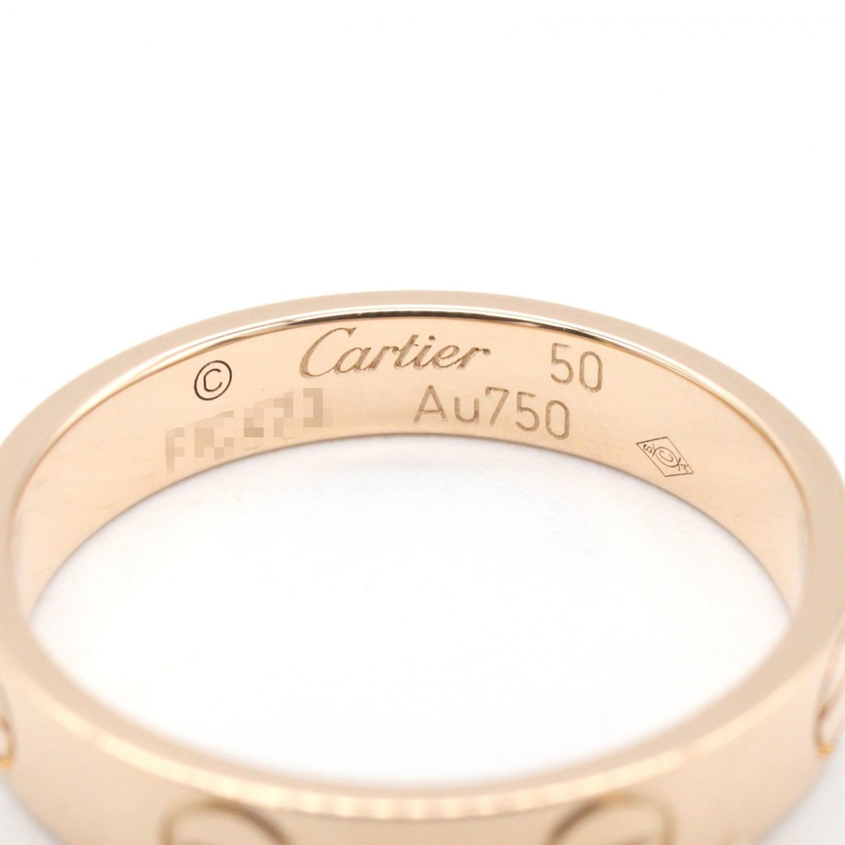 カルティエ ミニラブリング Au750 リング 9号