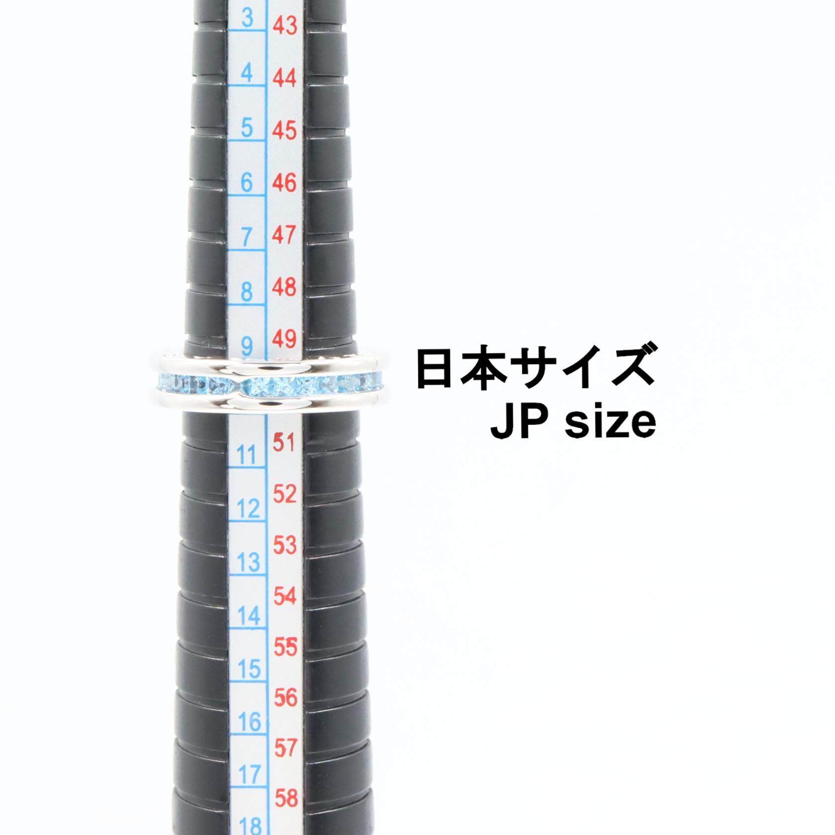 ブルガリ ビーゼロワン K18WG ブルートパーズ リング 50号