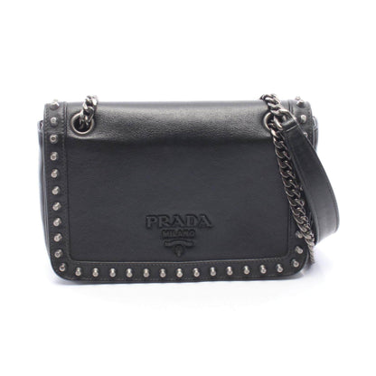プラダ GLACE CALF レザーショルダーバッグ