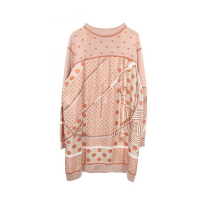 エルメス ツイルレーヌ Clic Clac a Pois シルクカシミヤ ワンピース