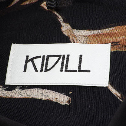 キディル THREE PANEL SHIRT SKULL PRINT PATTERN レーヨン コットン シャツ