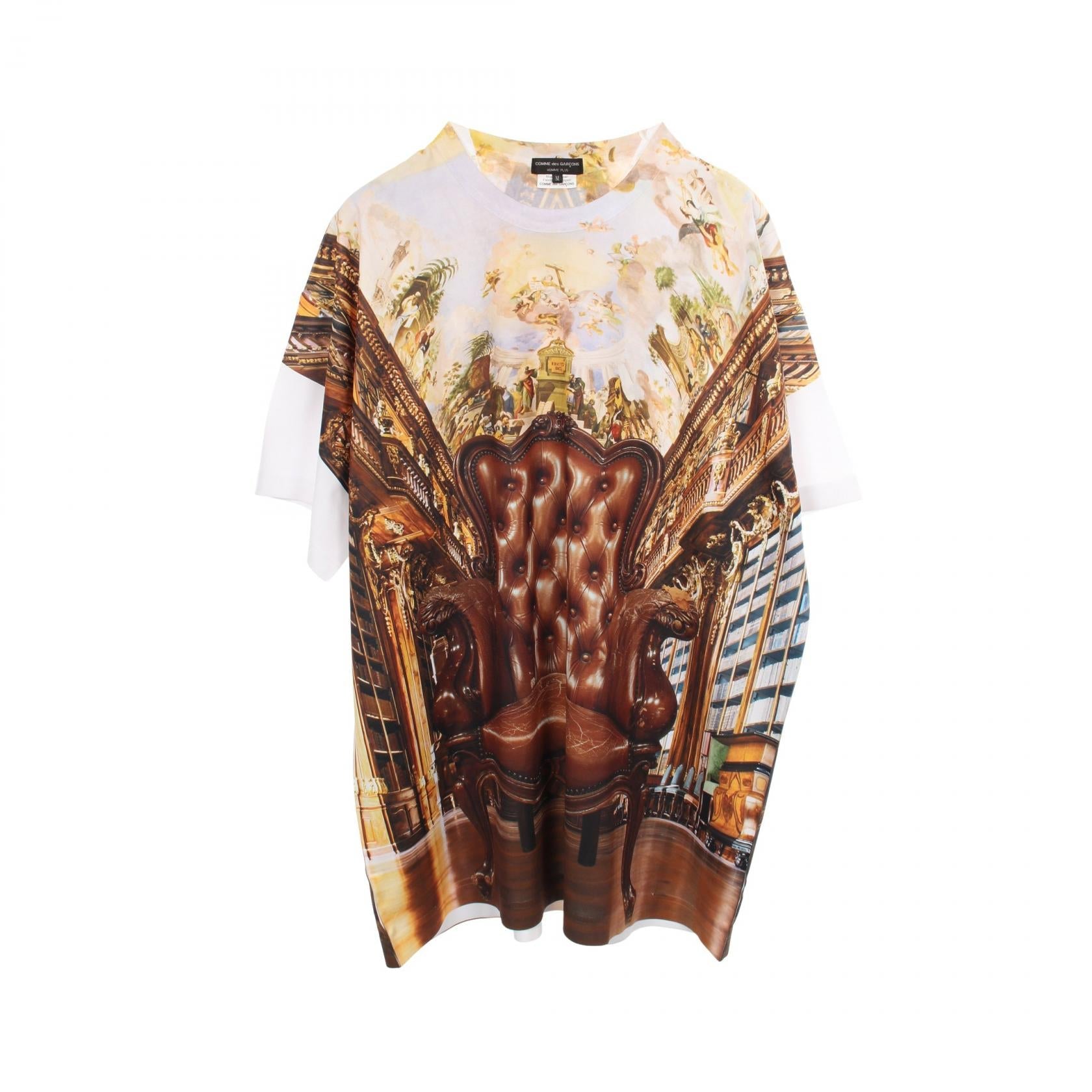 コムデギャルソンオムプリュス ポリエステル半袖Tシャツ