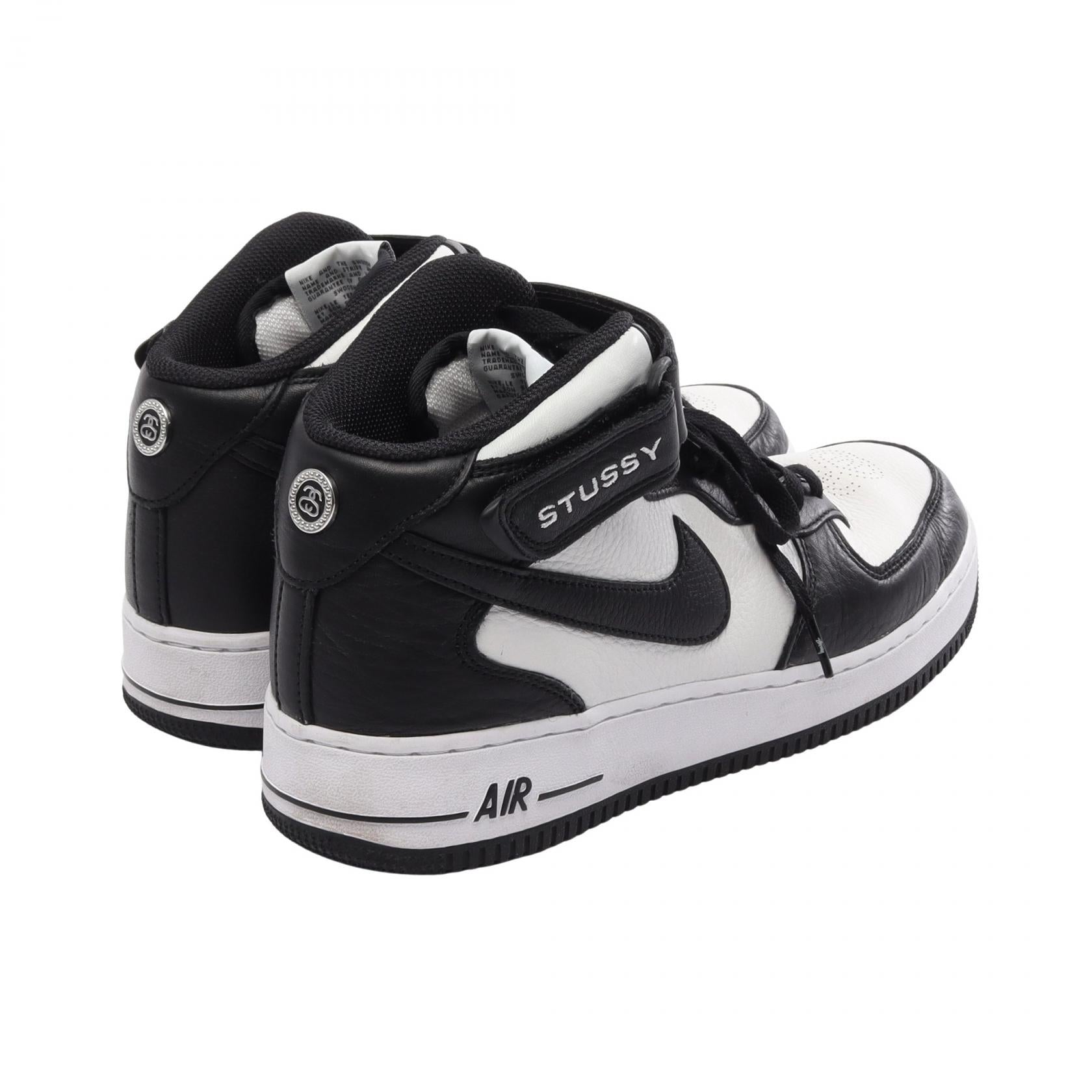 ステューシー NIKE × STUSSY AIR FORCE 1 MID レザースニーカー