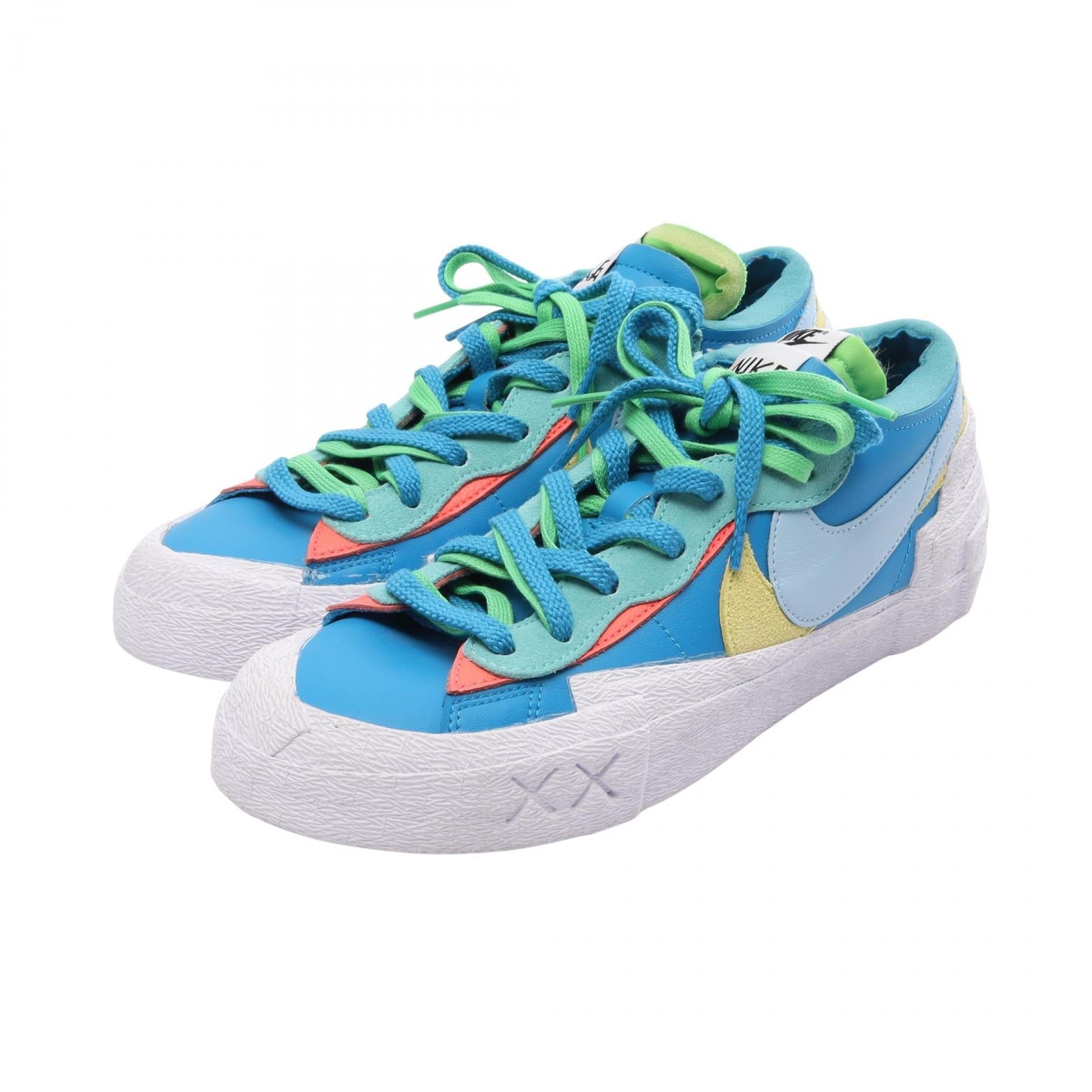 ナイキ NIKE × KAWS × sacai Blazer Low レザースニーカー