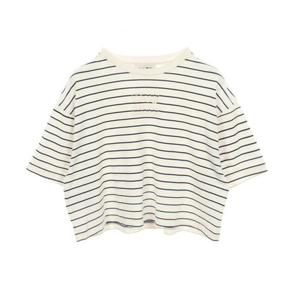 ミュウミュウ コットンクロップドTシャツ