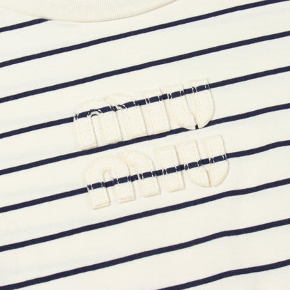 ミュウミュウ コットンクロップドTシャツ