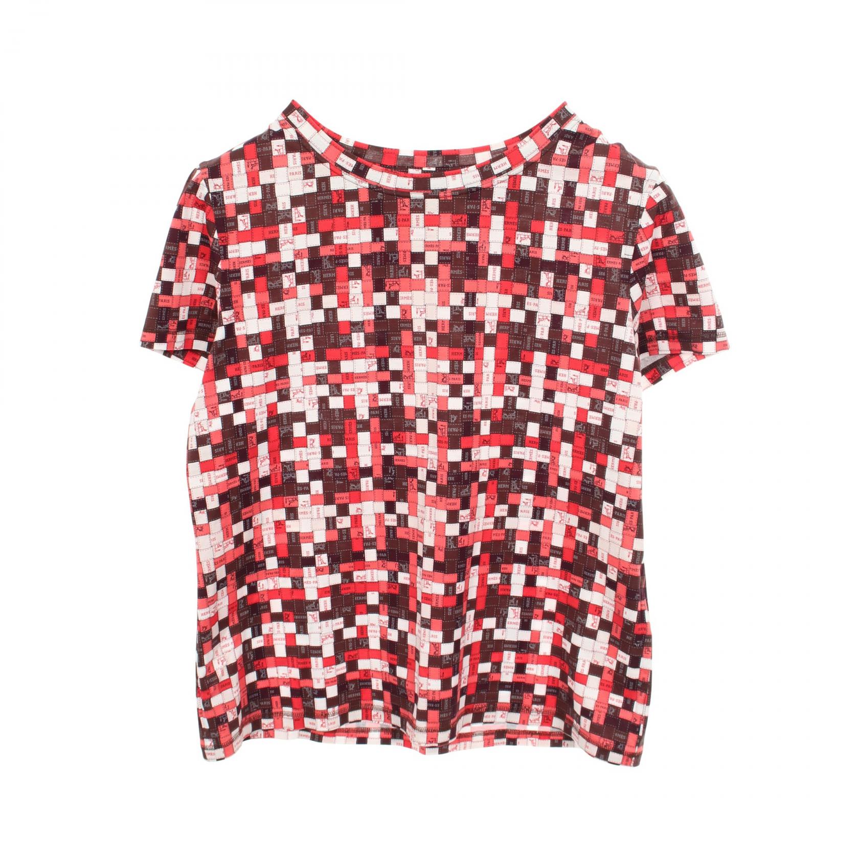 エルメス ボルデュックオカレ コットン半袖Tシャツ