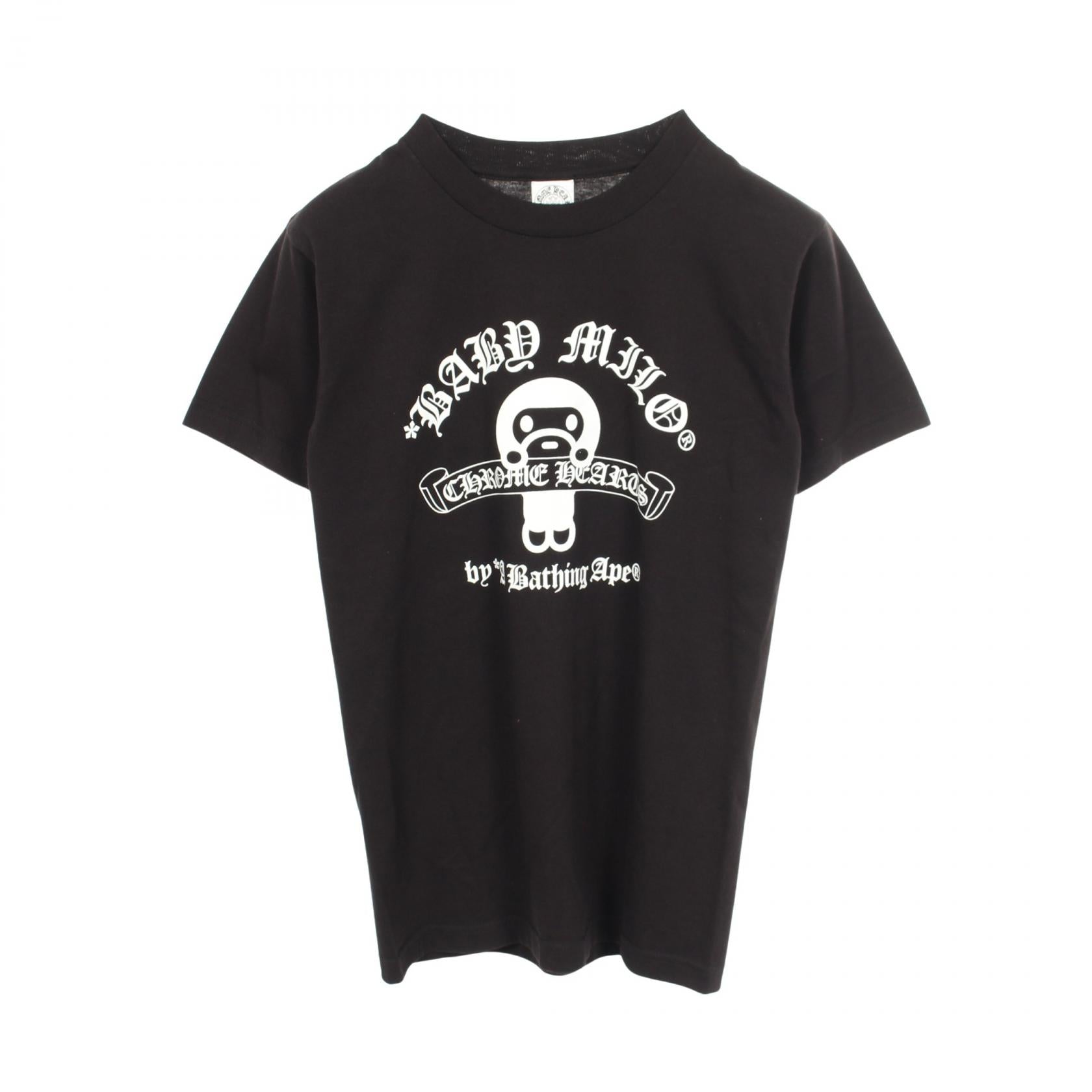 クロムハーツ × ア ベイシング エイプ BABY MILO コットン 半袖Tシャツ
