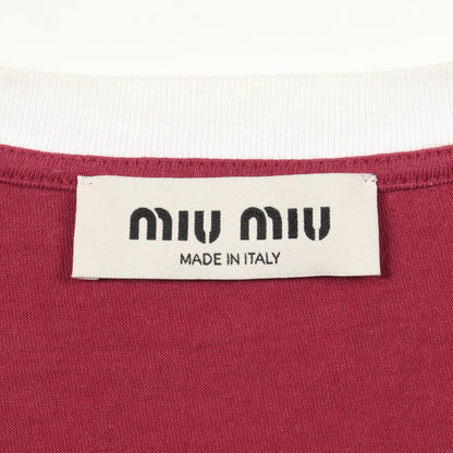 ミュウミュウ コットン半袖Tシャツ
