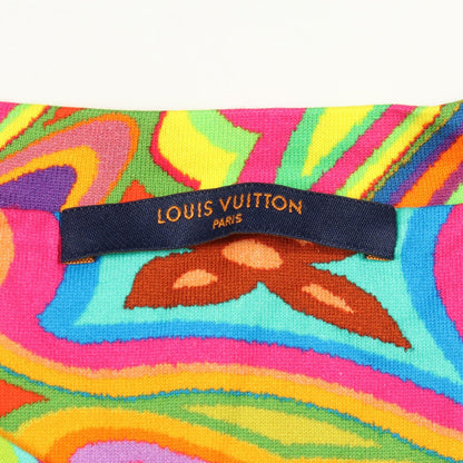 ルイヴィトン プリンテッドダミエLV コットン 半袖Tシャツ