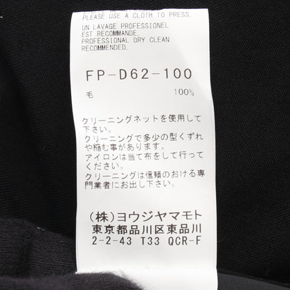 ヨウジヤマモト GABARDINE R DRAPED SHIRT DRESS ワンピース