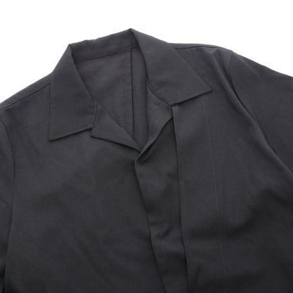 ヨウジヤマモト GABARDINE R DRAPED SHIRT DRESS ワンピース