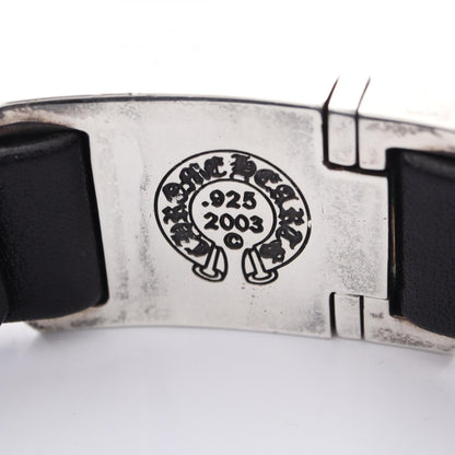 クロムハーツ HARNESS CLASP シルバー レザーブレスレット