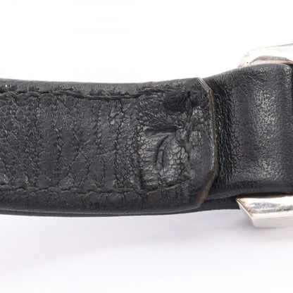 クロムハーツ HARNESS CLASP シルバー レザーブレスレット
